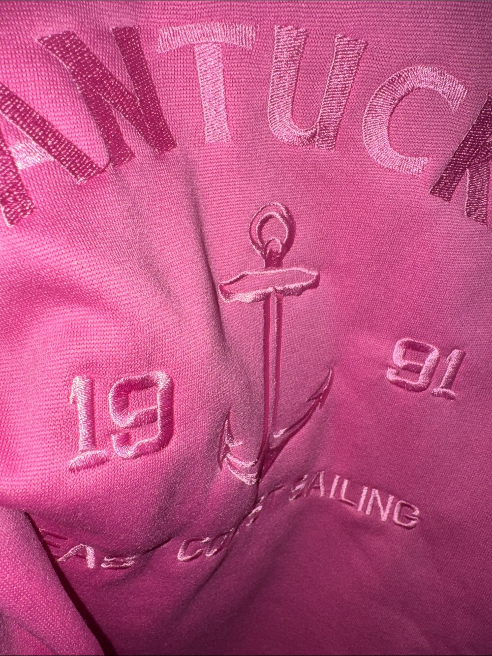 NWT Girls Nantucket Pink Nautical Sweatshirt | Anchor Graphic - Picture 6 of 14